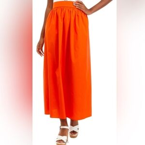 Vineyard Vines Poplin Midi Full Skirt - Size S